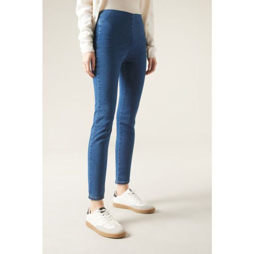 Leggings en denim skinny taille haute Taille M - Calzedonia - Modalova
