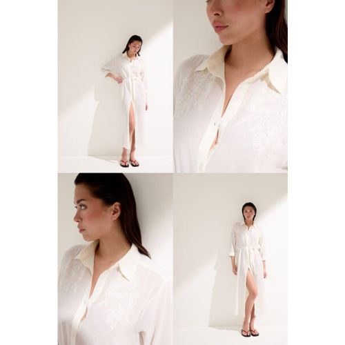Robe Longue Chemisier Taille S-M - Calzedonia - Modalova