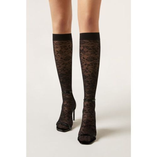 Chaussettes Hautes en Dentelle Taille TAILLE UNIQUE - Calzedonia - Modalova