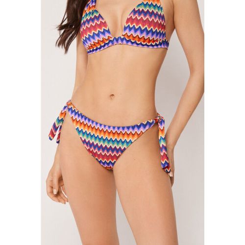 Bas de Maillot de Bain à nœuds Vibrant Chevron Taille S - Calzedonia - Modalova
