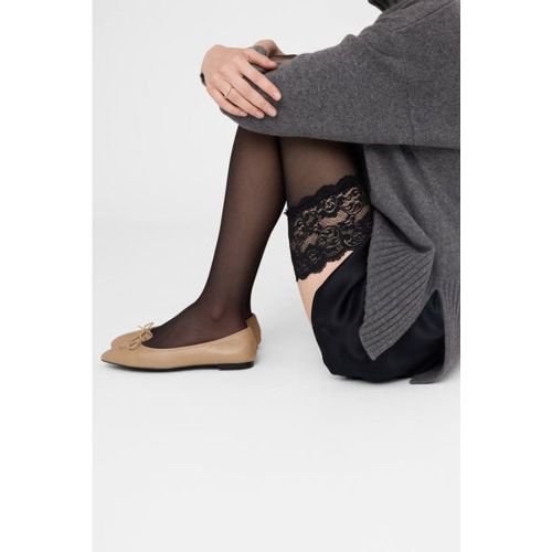 Bas Autofixants Voile en Dentelle Taille S/M - Calzedonia - Modalova