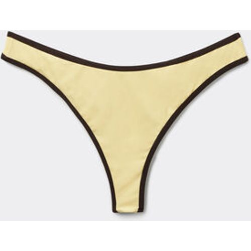 Bas de maillot brésilien Bicolor Piping Taille M - Calzedonia - Modalova