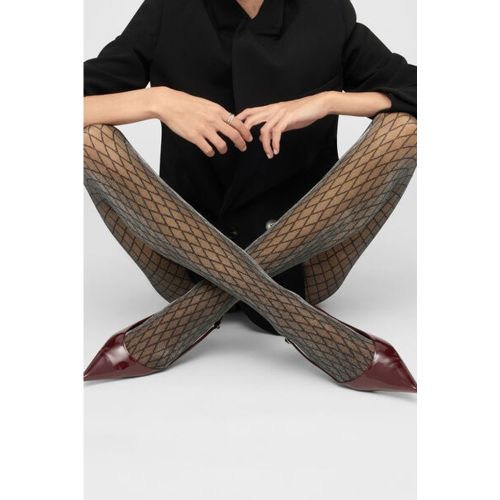 Collant voile à losanges et paillettes Taille XS/S - Calzedonia - Modalova