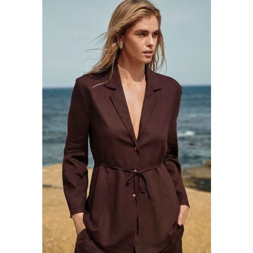 Veste coupe ample avec lin Taille S - Calzedonia - Modalova