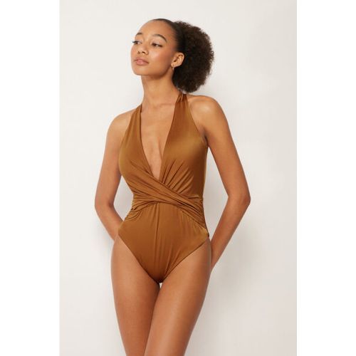 Maillot une Pièce Shiny Satin Taille M - Calzedonia - Modalova
