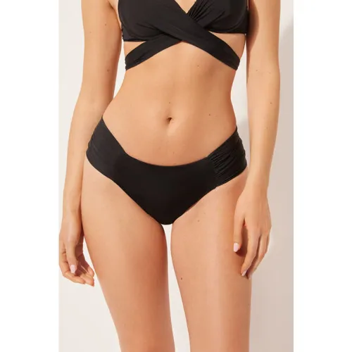 Bas de maillot avec drapé Indonesia Taille M - Calzedonia - Modalova