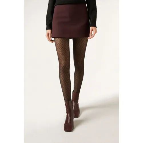 Collant Opaque à Losanges Taille M/L - Calzedonia - Modalova