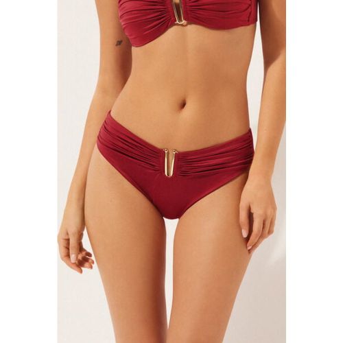 Bas de maillot taille haute Shiny Satin Taille M - Calzedonia - Modalova