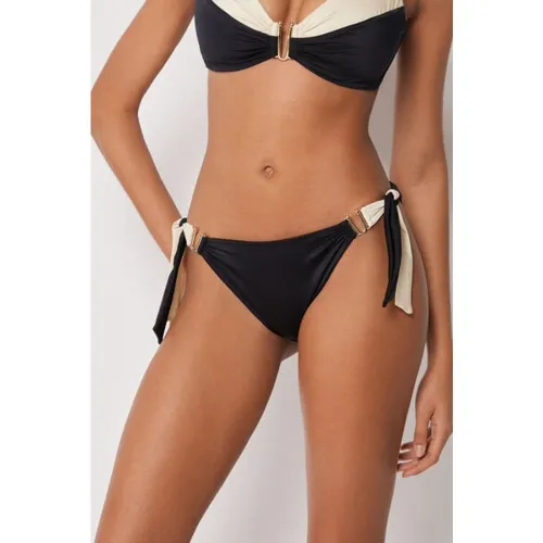 Bas de Maillot de Bain avec nœuds Elegant Bicolore Taille L - Calzedonia - Modalova
