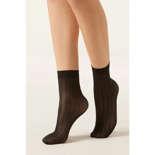 Chaussettes à Motif Losanges Verticaux Taille TAILLE UNIQUE - Calzedonia - Modalova