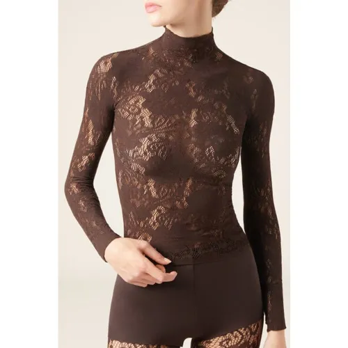 Haut en Dentelle Fleurs Taille S/M - Calzedonia - Modalova