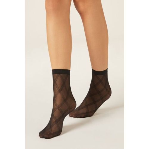 Chaussettes basses à motif losanges Taille TAILLE UNIQUE - Calzedonia - Modalova