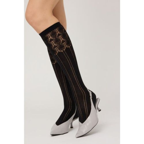 Chaussettes hautes avec laine à motif dentelle Taille TAILLE UNIQUE - Calzedonia - Modalova