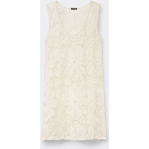 Robe courte en crochet motif fleurs Taille L - Calzedonia - Modalova