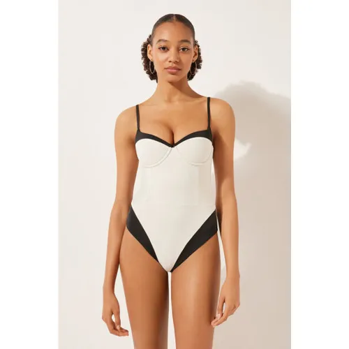 Maillot une pièce rembourré Double Bikini Taille L - Calzedonia - Modalova