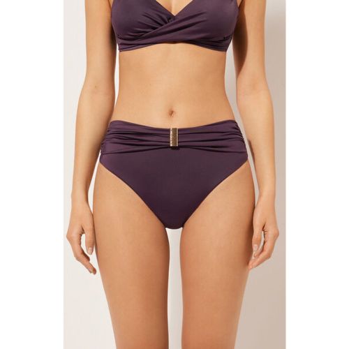 Bas de Maillot Taille Haute Drapé Scultura Taille L - Calzedonia - Modalova