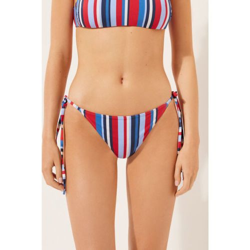 Bas de maillot à lanières Nautical Stripes Taille L - Calzedonia - Modalova