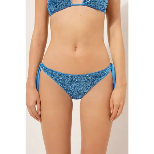 Bas de maillot brésilien avec nœuds Glowing Surface Taille L - Calzedonia - Modalova