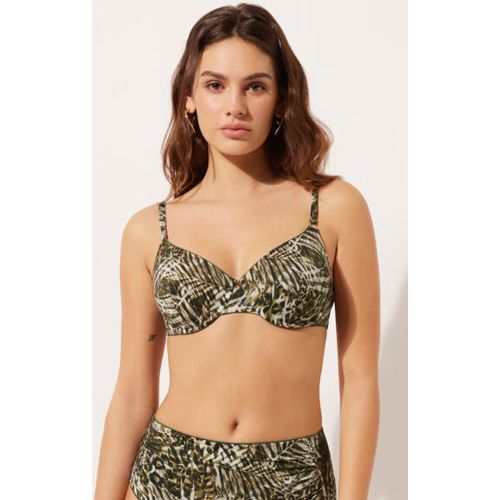 Haut de maillot push-up Tropical Animalier Taille 38 - Calzedonia - Modalova