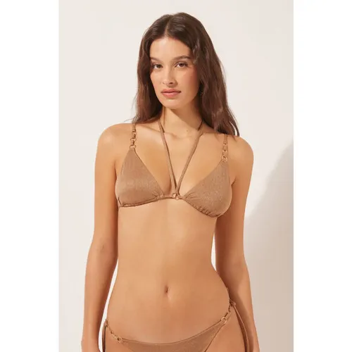 Haut de maillot triangle rembourrage amovible Golden Gleam Taille 36 - Calzedonia - Modalova