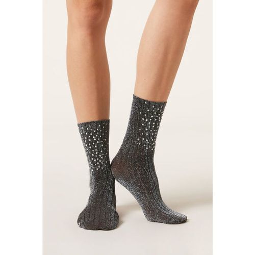 Chaussettes côtelées avec rivets Taille TAILLE UNIQUE - Calzedonia - Modalova