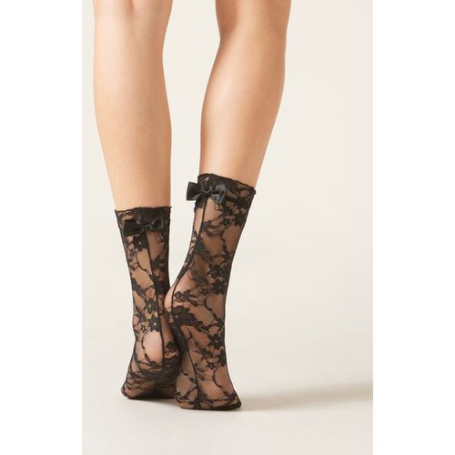 Chaussettes en dentelle avec nœud Taille TAILLE UNIQUE - Calzedonia - Modalova