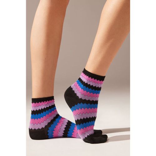 Chaussettes courtes à motif rayé Taille TAILLE UNIQUE - Calzedonia - Modalova