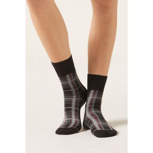 Chaussettes motif tartan Taille TAILLE UNIQUE - Calzedonia - Modalova