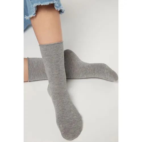 Chaussettes Courtes à Bords Francs en Coton Taille 36-38 - Calzedonia - Modalova