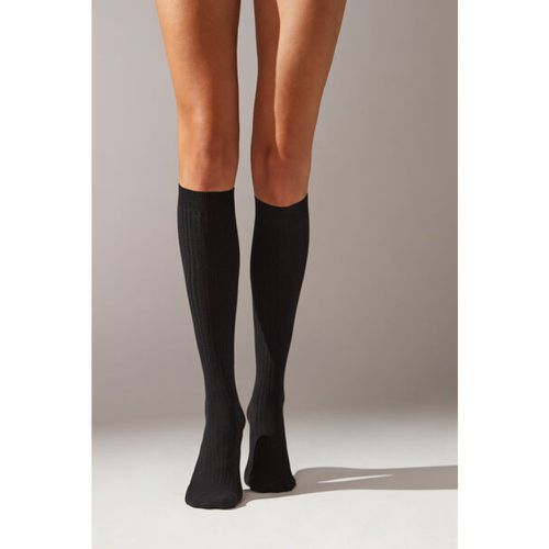 Chaussettes longues en cachemire côtelées Taille 36-38 - Calzedonia - Modalova