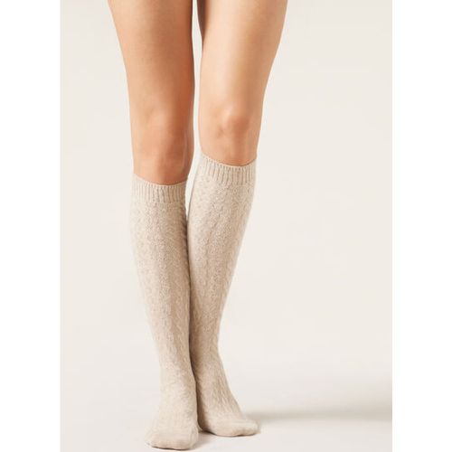 Chaussettes Longues en Cachemire à torsades Taille TAILLE UNIQUE - Calzedonia - Modalova