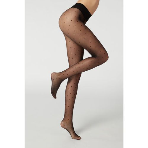 Collant Voile 20 Deniers à Motifs Pois Taille L - Calzedonia - Modalova