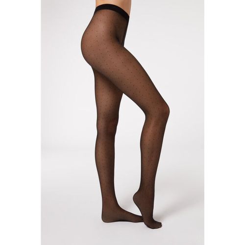 Collant Voile 40 Deniers Motif Micro Pois Taille M/L - Calzedonia - Modalova