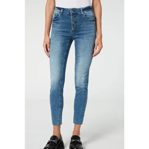 Jeans super skinny à boutons Taille M - Calzedonia - Modalova