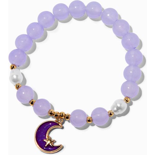 Bracelet élastique lune phosphorescente perlé - Claire's - Modalova