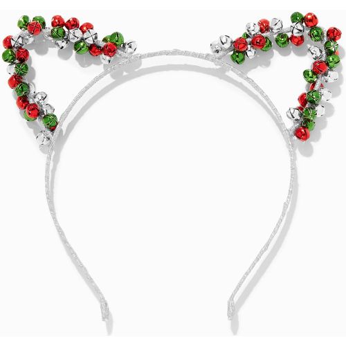 Serre-tête oreilles de chat clochettes de Noël - Claire's - Modalova