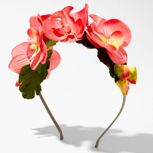 Serre-tête couronne d’orchidées artificielles - Claire's - Modalova