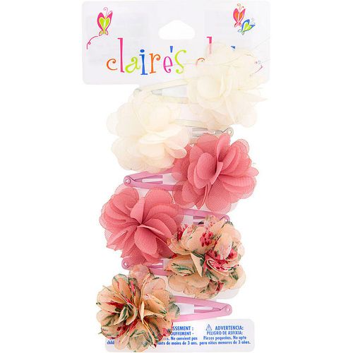 Barrettes clic clac à fleurs Club - Lot de 6 - Claire's - Modalova