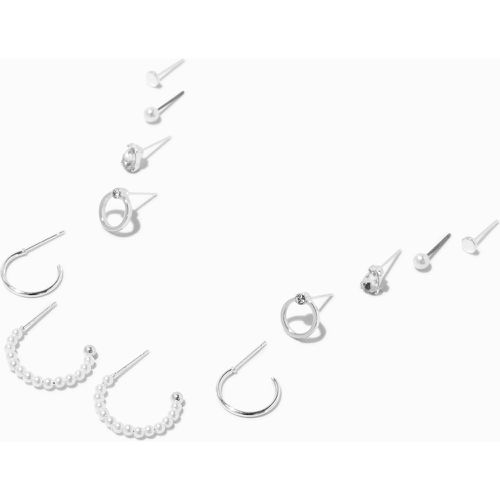 Boucles d’oreilles superposables perles d'imitation couleur - Lot de 6 - Claire's - Modalova