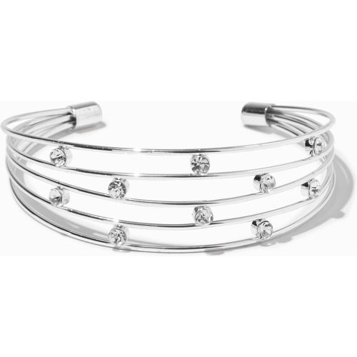 Bracelet manchette diamant et fil métallique couleur - Claire's - Modalova