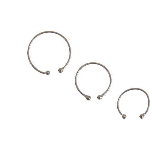 Faux anneaux de différentes tailles couleur - Lot de 3 - Claire's - Modalova