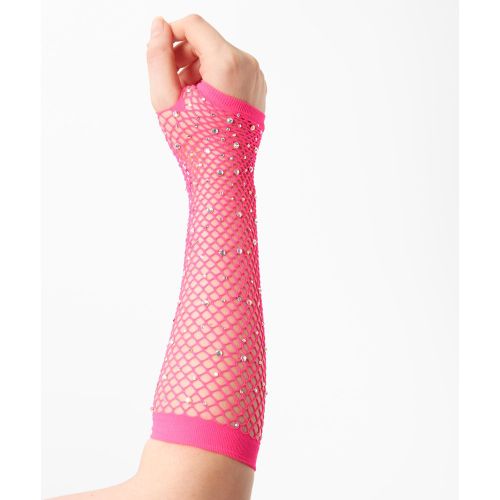Mitaines en résille avec strass - Claire's - Modalova