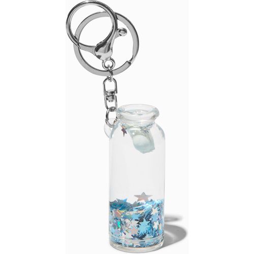 Porte-clés à paillettes rempli d’eau bouteille nuage - Claire's - Modalova