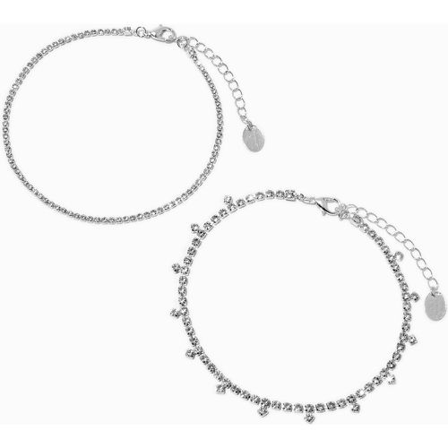 Bracelets de cheville chaîne de strass couleur - Lot de 2 - Claire's - Modalova