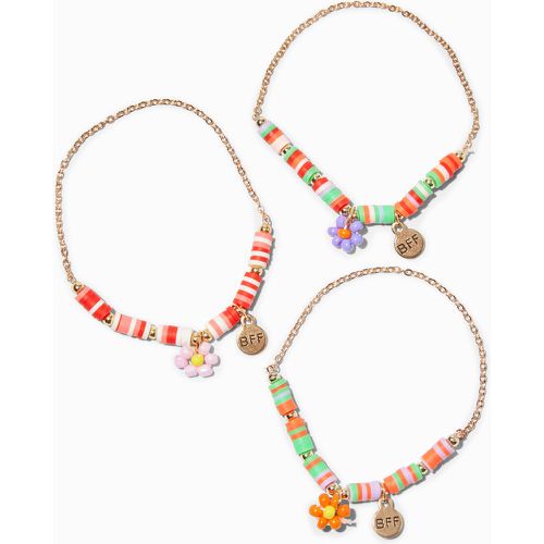 Bracelets élastiques marguerite perlés heishi Best Friends - Lot de 3 - Claire's - Modalova