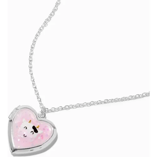 Collier à pendentif à médaillon cœur vache - Claire's - Modalova