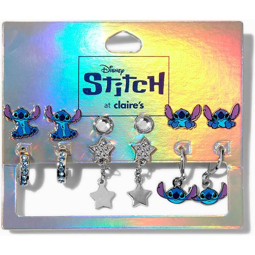 Ensemble de boucles d'oreilles créoles et clous bling-bling Stitch Disney - Lot de 6 - Claire's - Modalova