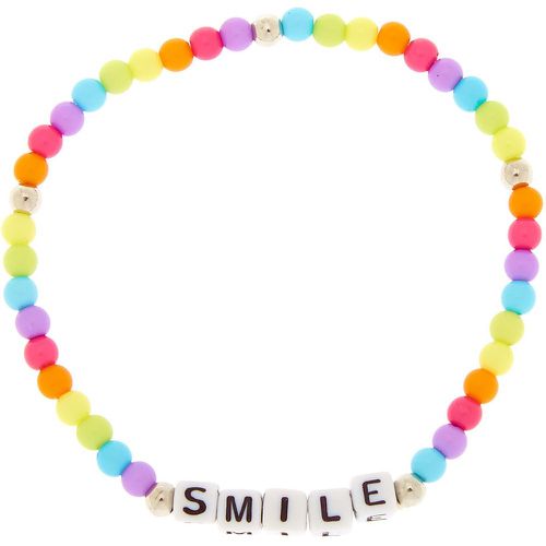 Bracelet élastique perlé « Smile » - Claire's - Modalova