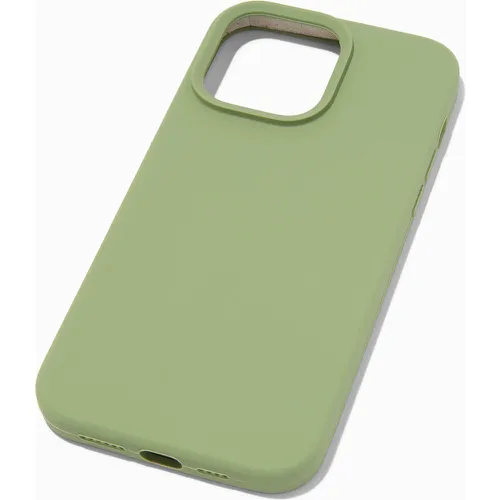 Coque de portable en silicone sauge uni - Compatible avec iPhone® 14 Pro Max - Claire's - Modalova