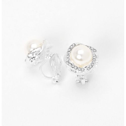 Boucles d'oreilles à clip perle d'imitation halo décorées couleur - Claire's - Modalova